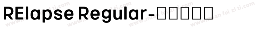 RElapse Regular字体转换